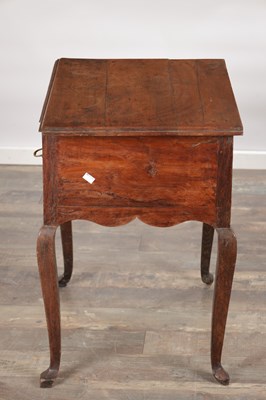 Lot 1567 - AN 18TH CENTURY SOLID YEW-WOOD LOWBOY
