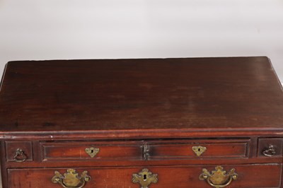 Lot 1509 - AN UNUSUAL GEORGE II MAHOGANY SMALL CHEST OF DRAWERS