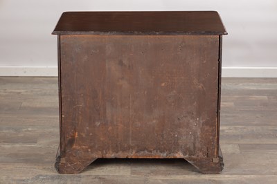 Lot 1509 - AN UNUSUAL GEORGE II MAHOGANY SMALL CHEST OF DRAWERS