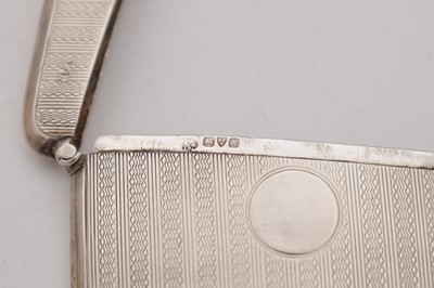 Lot 93 - TWO EDWARDIAN ENGLISH SILVER CARD CASES