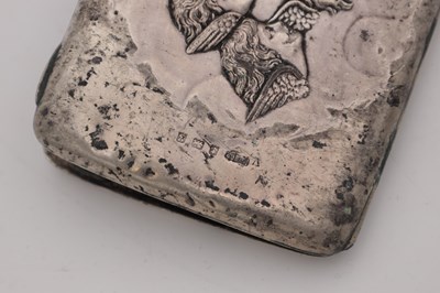 Lot 66 - TWO LATE 19TH AND EARLY 20TH CENTURY ENGLISH SILVER CARD CASES