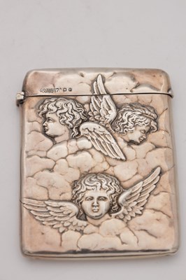 Lot 66 - TWO LATE 19TH AND EARLY 20TH CENTURY ENGLISH SILVER CARD CASES