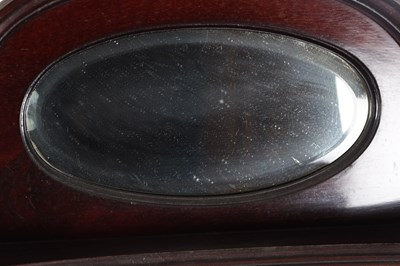 Lot 1591 - AN EDWARDIAN MAHOGANY ART NOUVEAU STYLE DISPLAY CABINET