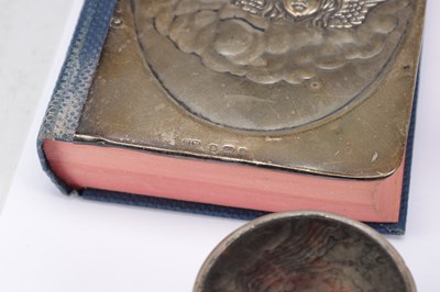 Lot 47 - A COLLECTION OF LATE 19TH TO EARLY 20TH CENTURY ENGLISH SILVER-MOUNTED TOILET AND STATIONERY ITEMS