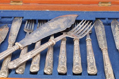 Lot 55 - A COLLECTION OF ENGLISH SILVER AND SILVER PLATED ITEMS