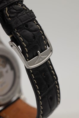 Lot 407 - A LONGINES HERITAGE STAINLESS STEEL AUTOMATIC CHRONOGRAPH WRISTWATCH