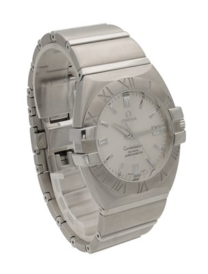 Lot 358 - A 2014 OMEGA CONSTELLATION STAINLESS STEEL CO-AXIAL CHRONOMETER WRISTWATCH