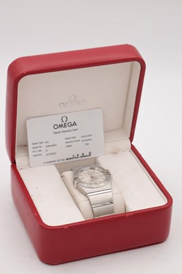 Lot 358 - A 2014 OMEGA CONSTELLATION STAINLESS STEEL CO-AXIAL CHRONOMETER WRISTWATCH