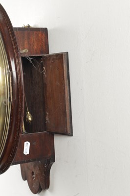 Lot 1310 - RICHARD GANTHONY, LOMBARD STREET, LONDON. A GEORGE III MAHOGANY SILVERED DIAL VERGE DIAL CLOCK
