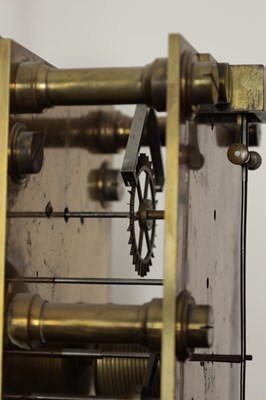 Lot CLERKE, 1 ROYAL EXCHANGE, LONDON. A FINE CARVED OAK GOTHIC STYLE REGULATOR LONGCASE CLOCK IN THE MANNER OF PUGIN