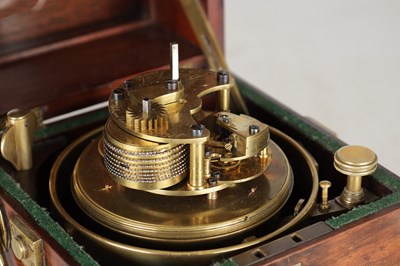 Lot 1349 - CHARLES JOHN COPE, RATHBONE PLACE, LONDON A RARE EARLY 19TH CENTURY EIGHT-DAY MARINE CHRONOMETER WITH ENAMEL DIAL