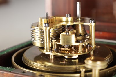 Lot 1349 - CHARLES JOHN COPE, RATHBONE PLACE, LONDON A RARE EARLY 19TH CENTURY EIGHT-DAY MARINE CHRONOMETER WITH ENAMEL DIAL