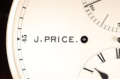 Lot 80 - J. PRICE, ASHFORD. A LATE 19TH CENTURY MAHOGANY WALL REGULATOR