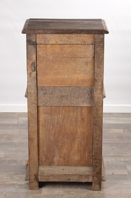 Lot 1524 - A 17TH CENTURY ITALIAN WALNUT AND PARCEL-GILT SIDE CABINET ON STAND