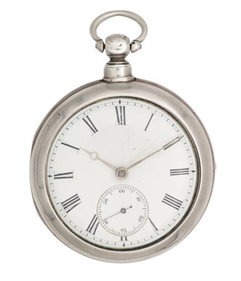 Lot 453 - A SILVER OPEN FACE POCKET WATCH