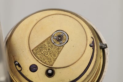 Lot 453 - A SILVER OPEN FACE POCKET WATCH