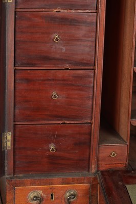 Lot 1546 - A GEORGE III MAHOGANY COUNTRY HOUSE RENT DESK