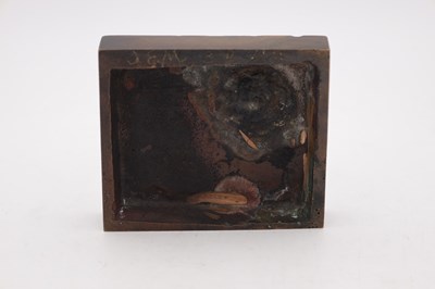 Lot 1049 - JOHN ERSKINE MILNE (BRITISH, 1931-1978) A PATINATED BRONZE RELIEF 1972 NUMBERED 3/9