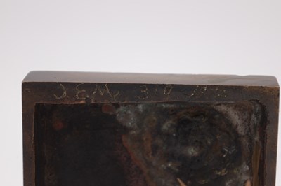 Lot 1049 - JOHN ERSKINE MILNE (BRITISH, 1931-1978) A PATINATED BRONZE RELIEF 1972 NUMBERED 3/9