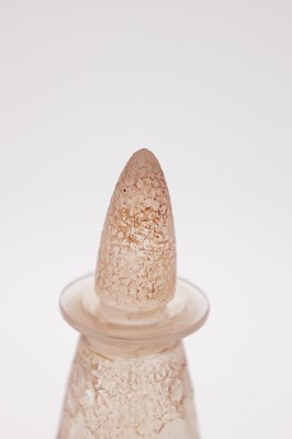 Lot 539 - RENE LALIQUE A SEPIA STAINED FROSTED GLASS POESIE D'ORSAY PERFUME BOTTLE