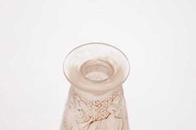 Lot 539 - RENE LALIQUE A SEPIA STAINED FROSTED GLASS POESIE D'ORSAY PERFUME BOTTLE