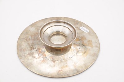 Lot 132 - A SILVER PEDESTAL DISH
