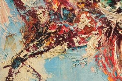 Lot 882 - HENRY ROLAND (1919-2000) AN ABSTRACT OIL ON CANVAS