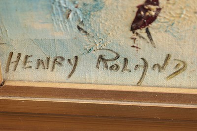 Lot 882 - HENRY ROLAND (1919-2000) AN ABSTRACT OIL ON CANVAS