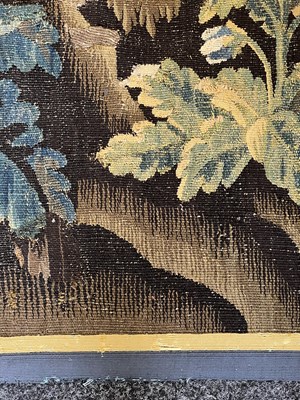 Lot 1122 - A LARGE AND IMPRESSIVE 18TH CENTURY FRENCH VERDURE TAPESTRY