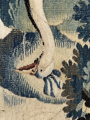 Lot 1122 - A LARGE AND IMPRESSIVE 18TH CENTURY FRENCH VERDURE TAPESTRY