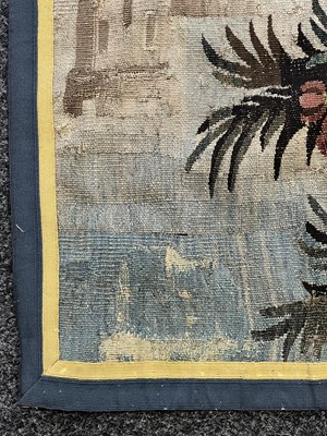Lot 1122 - A LARGE AND IMPRESSIVE 18TH CENTURY FRENCH VERDURE TAPESTRY