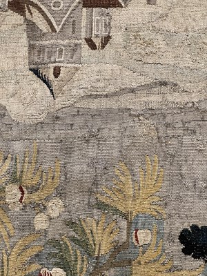 Lot 1122 - A LARGE AND IMPRESSIVE 18TH CENTURY FRENCH VERDURE TAPESTRY