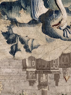 Lot 1122 - A LARGE AND IMPRESSIVE 18TH CENTURY FRENCH VERDURE TAPESTRY