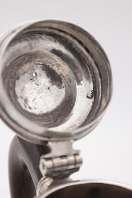 Lot 24 - A GEORGE II ENGLISH SILVER COFFEE POT