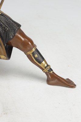 Lot 787 - A FINE LATE 19TH CENTURY JAPANESE MEIJI PERIOD BRONZE AND MIXED METAL SAMURAI ARCHER