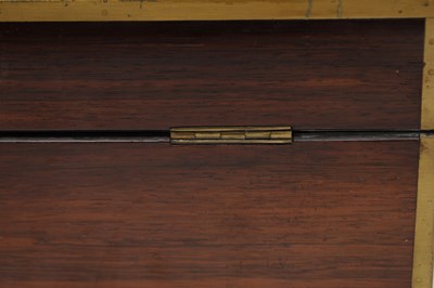 Lot 1386 - ASPREY OF LONDON A ROSEWOOD AND BRASS BOUND DRESSING CASE WITH SILVER GILT FITTINGS