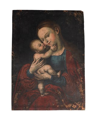 Lot 948 - A 17TH/18TH CENTURY OIL ON COPPER PAINTING