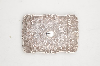 Lot 78 - A VICTORIAN ENGLISH SILVER CARD CASE