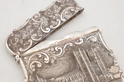 Lot 78 - A VICTORIAN ENGLISH SILVER CARD CASE