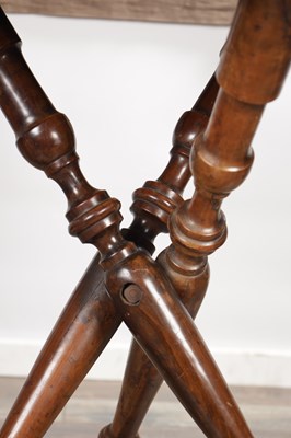 Lot 1500 - A 19TH CENTURY ITALIAN WALNUT AND MARQUETRY SORRENTO TABLE