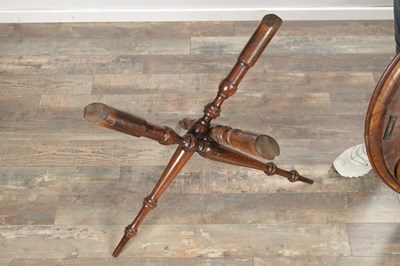 Lot 1500 - A 19TH CENTURY ITALIAN WALNUT AND MARQUETRY SORRENTO TABLE