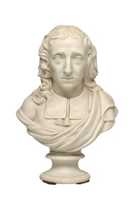 Lot 1111 - A 19TH CENTURY PARIAN BUST OF JOHN MILTON
