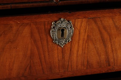 Lot 1564 - A WILLIAM AND MARY WALNUT AND HERRING-BANDED CHEST ON STAND