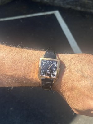 Lot 525 - A 2008 OMEGA 18CT ROSE GOLD DE VILLE X2 BIG DATE AUTOMATIC WRISTWATCH