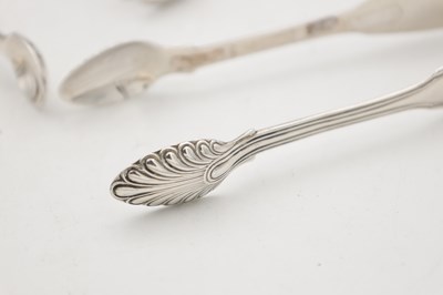 Lot 88 - A COLLECTION OF 19TH CENTURY ENGLISH AND SCOTTISH SILVER SUGAR TONGS
