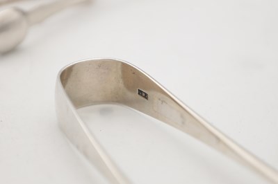Lot 88 - A COLLECTION OF 19TH CENTURY ENGLISH AND SCOTTISH SILVER SUGAR TONGS