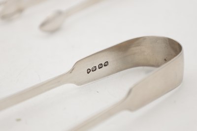 Lot 88 - A COLLECTION OF 19TH CENTURY ENGLISH AND SCOTTISH SILVER SUGAR TONGS