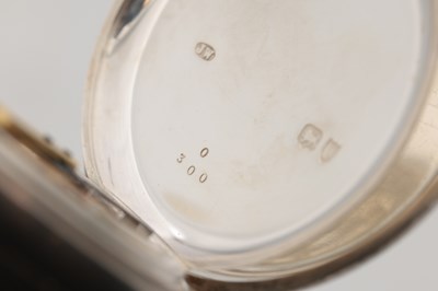 Lot 450 - DENT, LONDON. AN ENGLISH SILVER OPEN FACED KEYLESS WIND POCKET WATCH