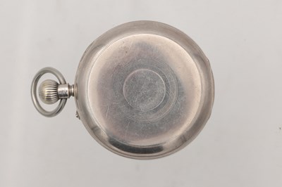 Lot 450 - DENT, LONDON. AN ENGLISH SILVER OPEN FACED KEYLESS WIND POCKET WATCH