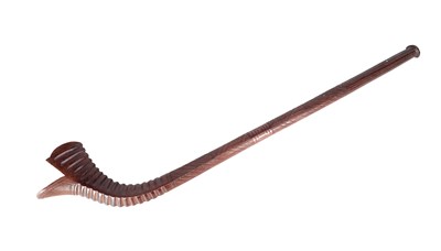 Lot 839 - A FIJIAN CARVED HARDWOOD GATA FIGHTING CLUB